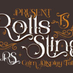 Rolls Sling Font Poster 3