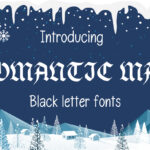 Romantic Man Font Poster 3