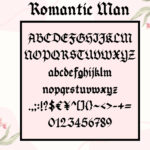 Romantic Man Font Poster 10