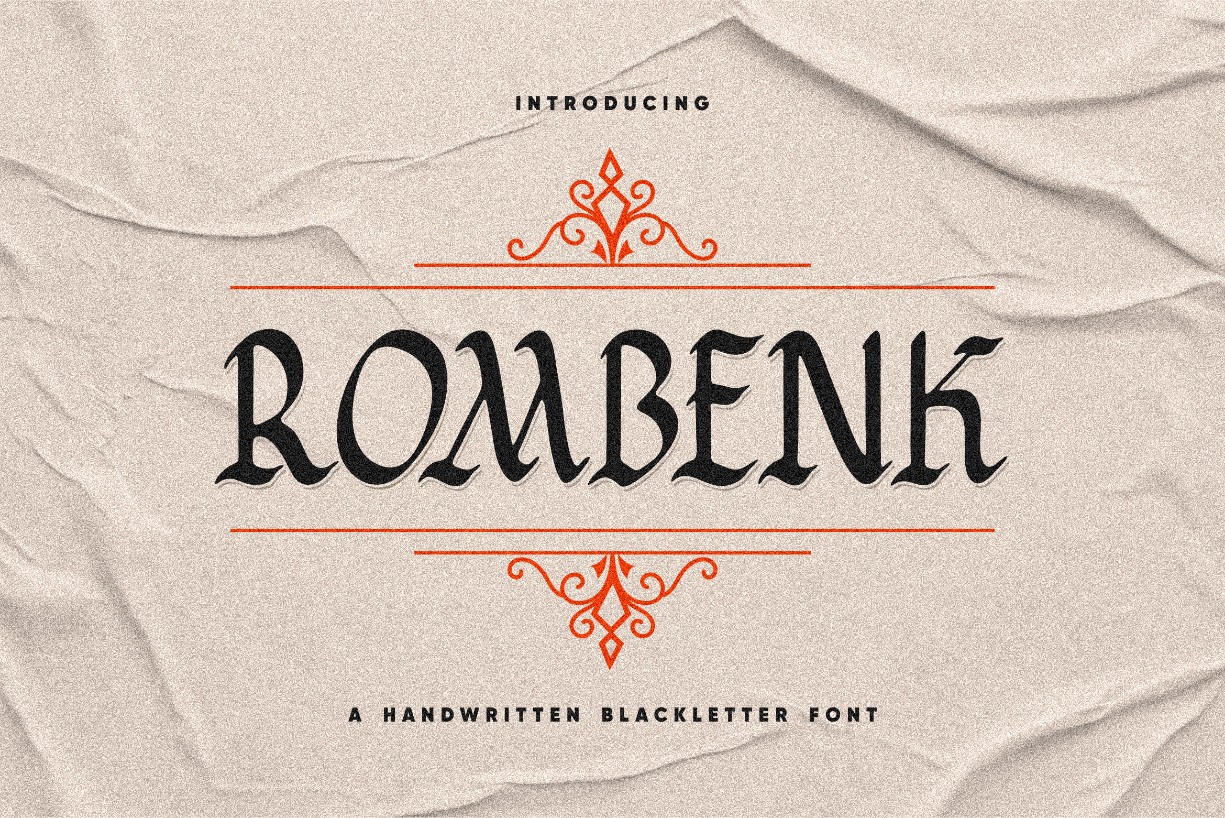 Rombenk Font Poster 1