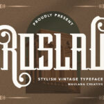 Roslav Font Poster 3