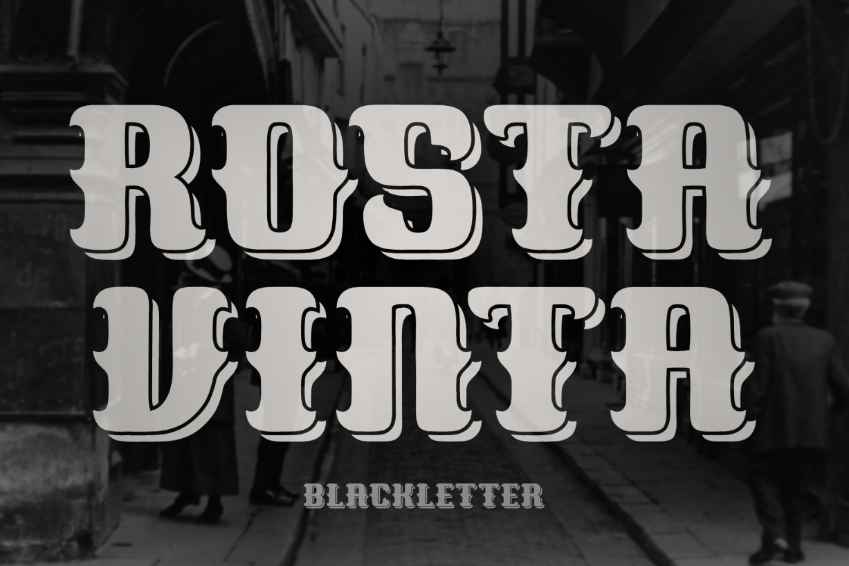 Rosta Vinta Font Poster 1