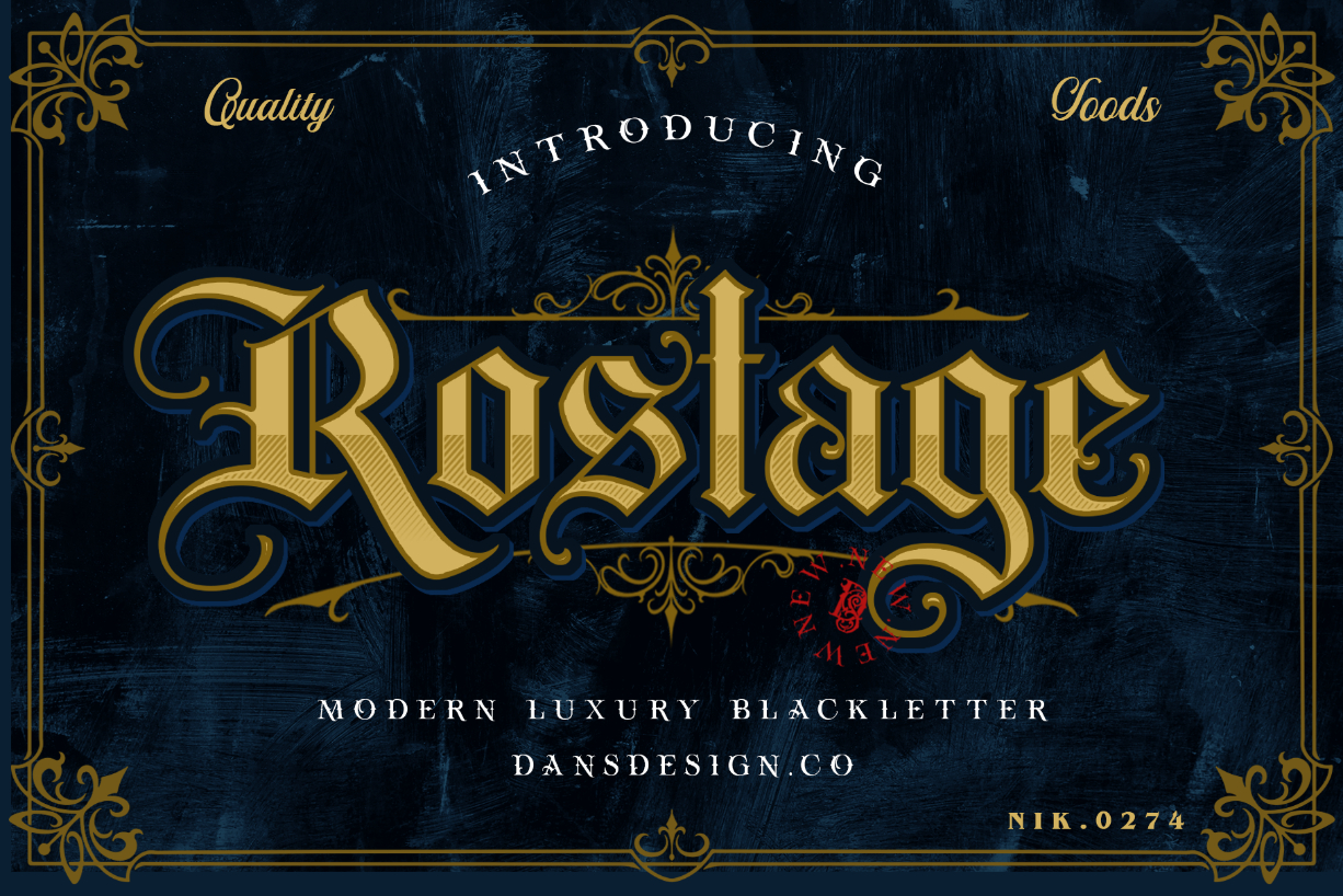 Rostage Font Poster 1