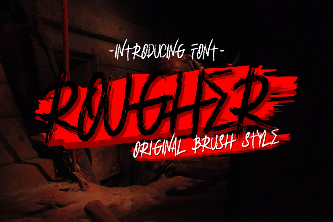 Rougher Font Poster 1