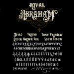 Royal Abraham Font Poster 6