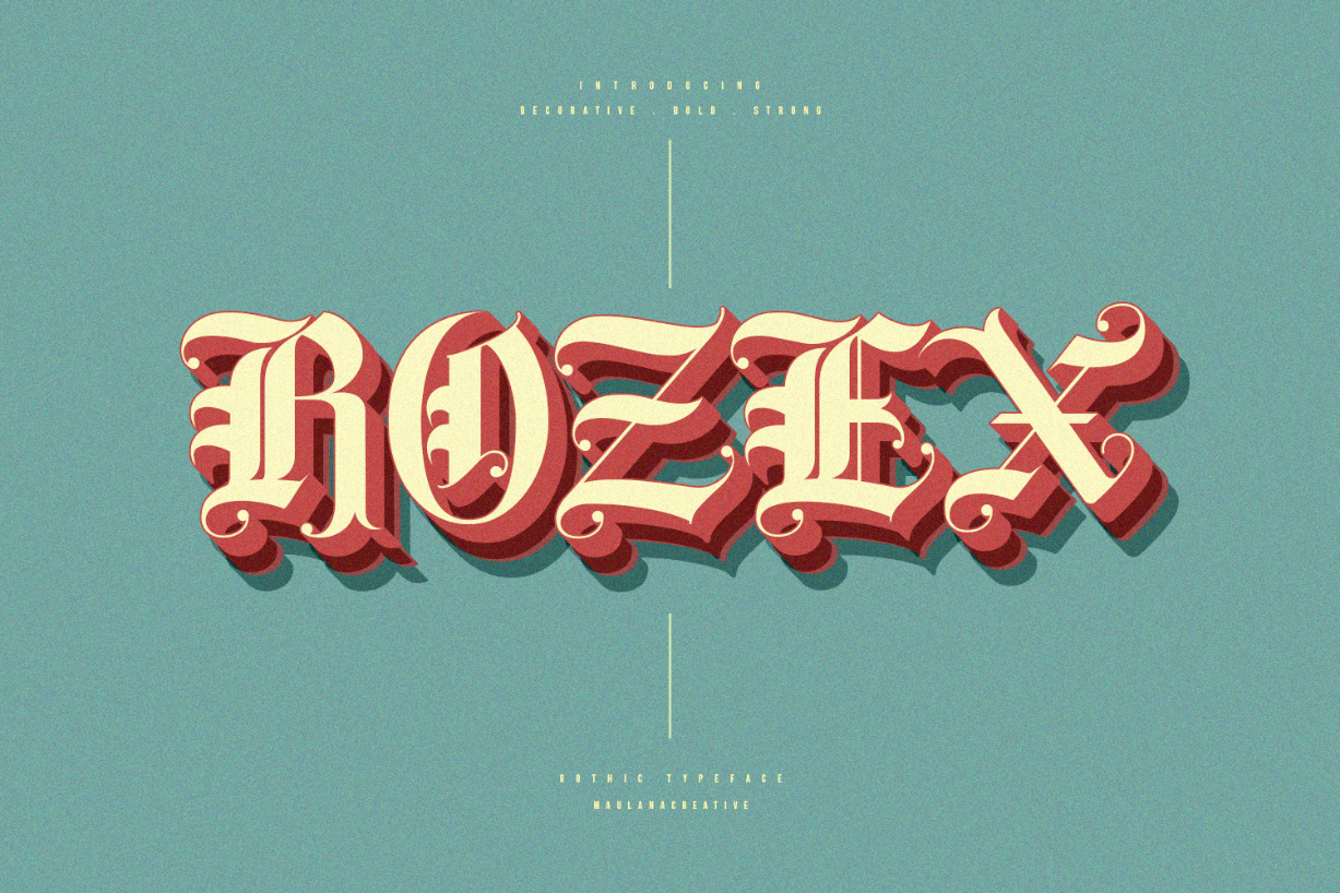 Rozex Font Poster 1