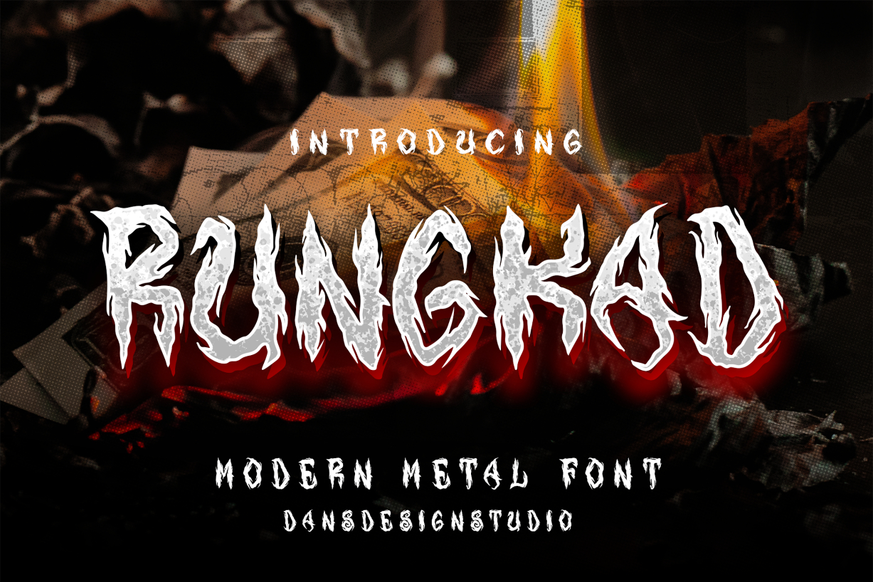 Rungkad Font Poster 1