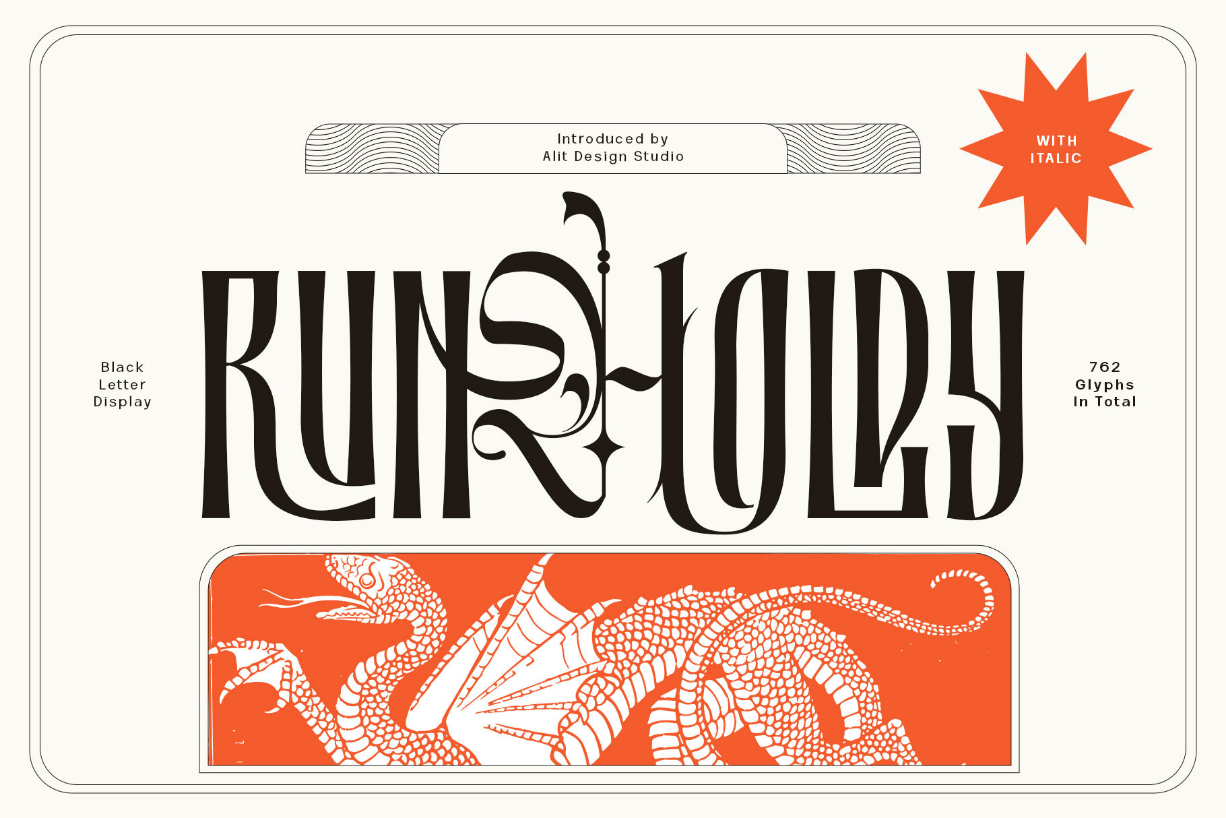 Runholdy Font Poster 1