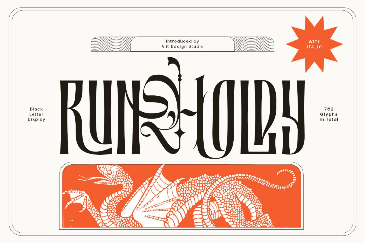 Runholdy Font Runholdy Font Poster 1