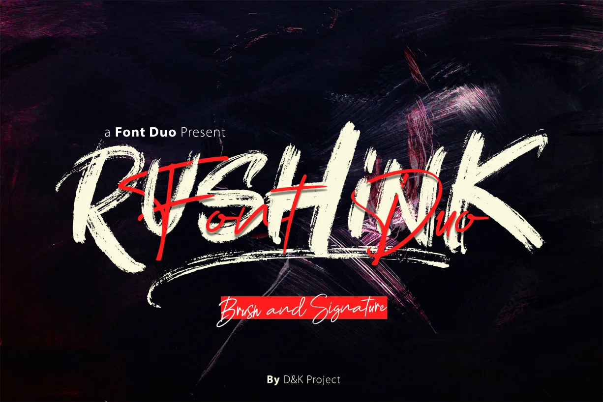 Rushink Duo Font Rushink Duo Font Poster 1