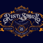 Rusty Store Font Poster 3