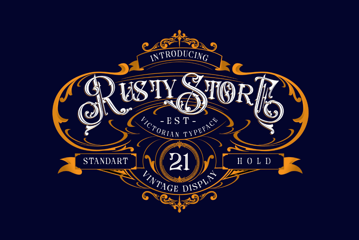 Rusty Store Font Poster 1