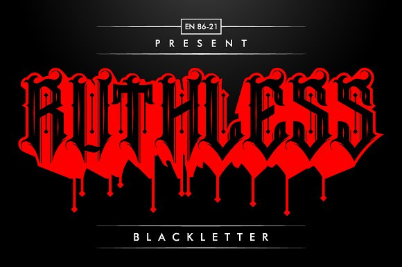 Ruthless Font Poster 1