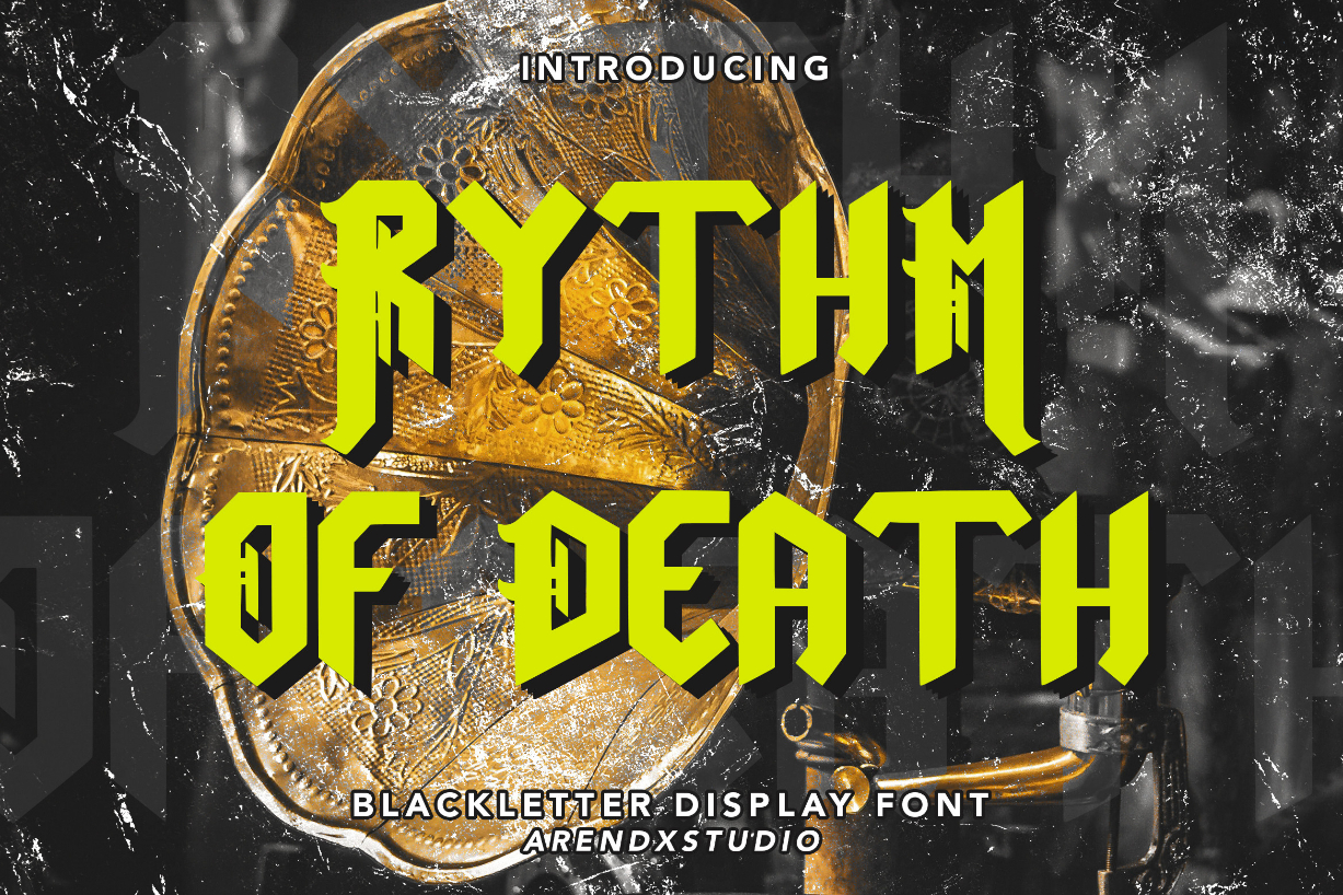 Rythm of Death Font Poster 1