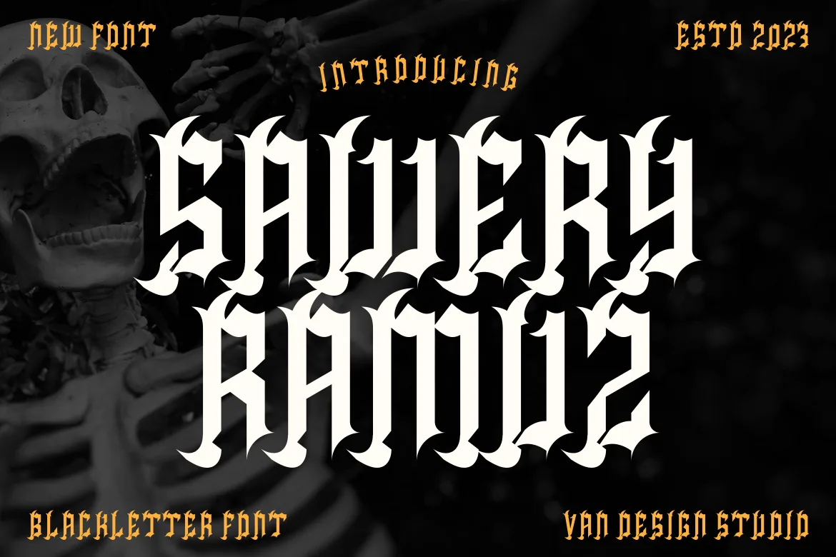 Sawery Ramuz Font Sawery Ramuz Font Poster 1