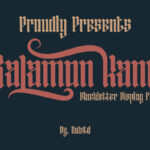Salamon Kane Font Poster 1