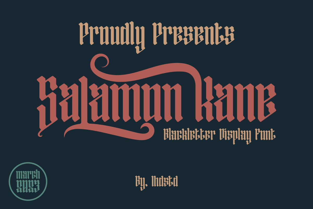 Salamon Kane Font Poster 1