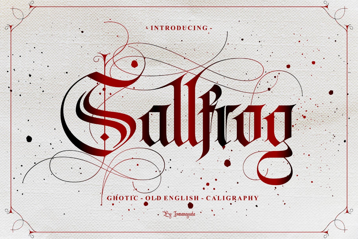 Sallfrog Font Poster 1