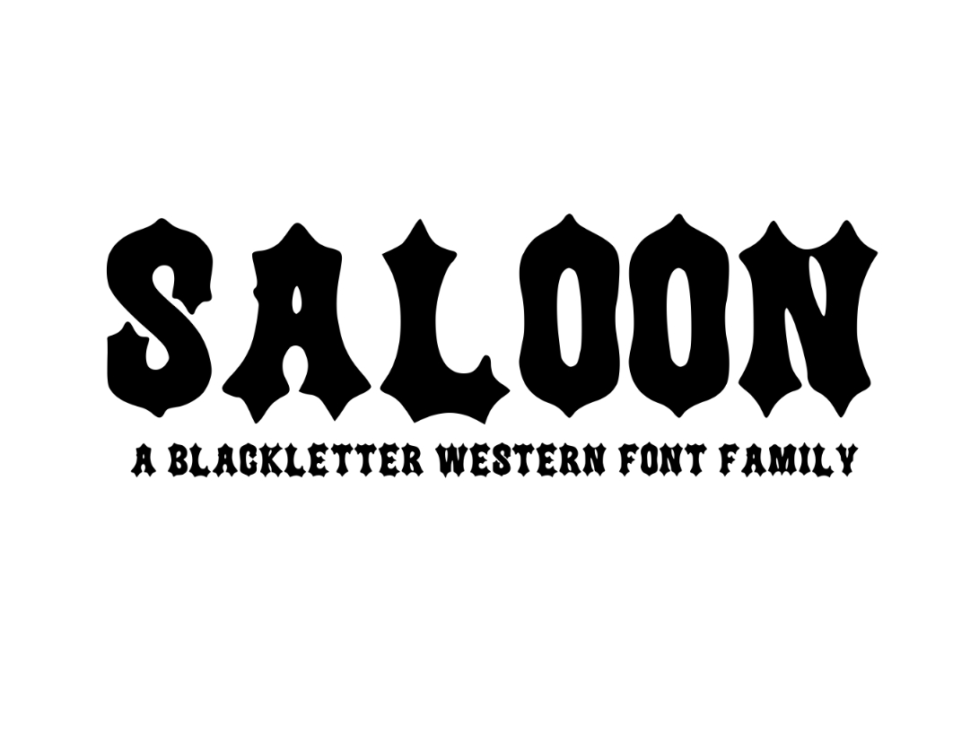 Saloon Font Poster 1