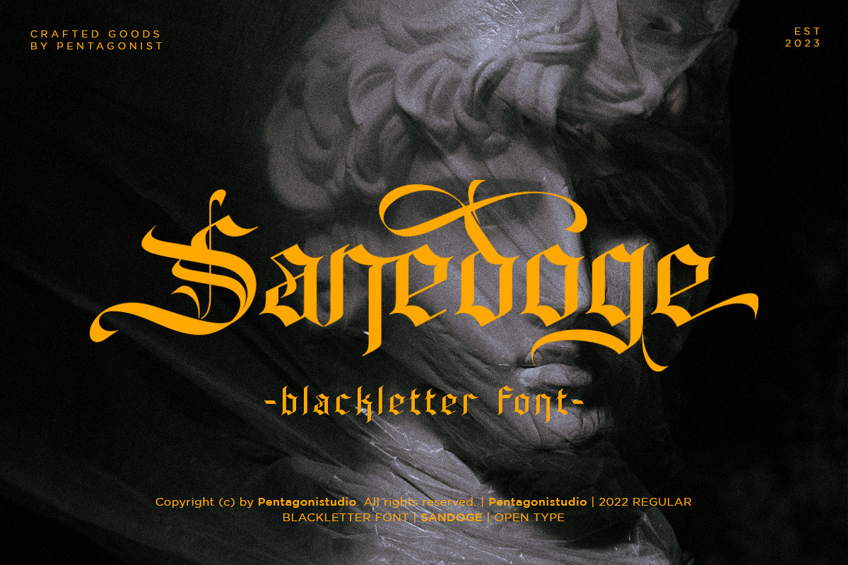 Sandoge Font Poster 1