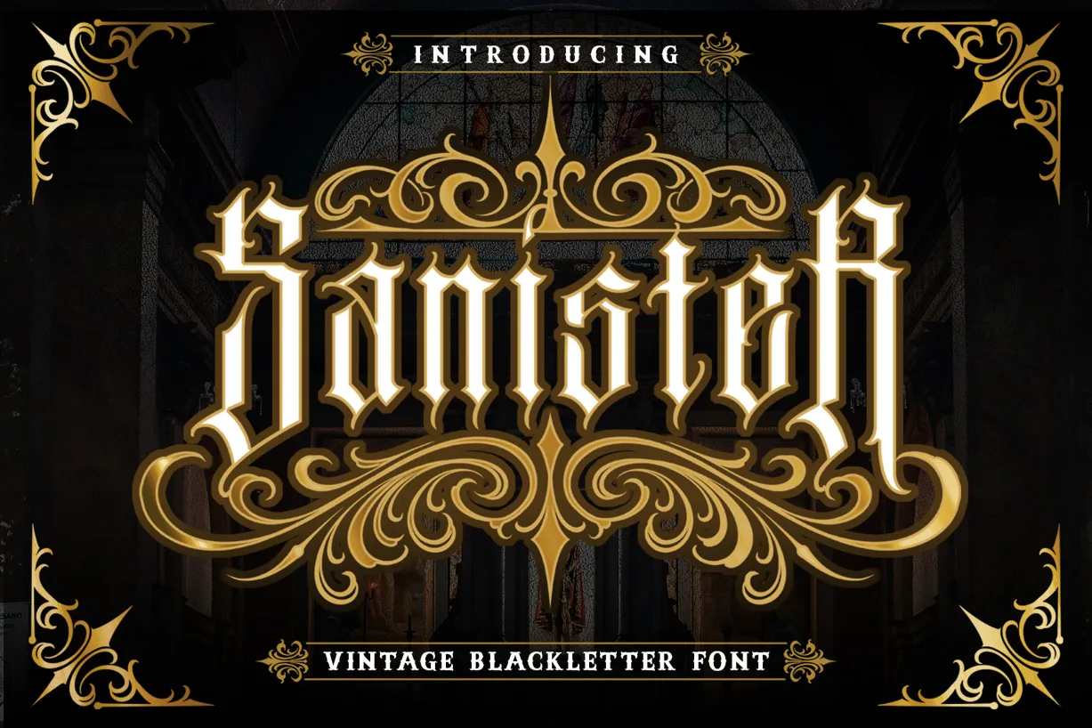 Sanister Font Sanister Font Poster 1