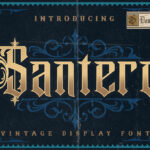 Santero Modern Font Poster 3