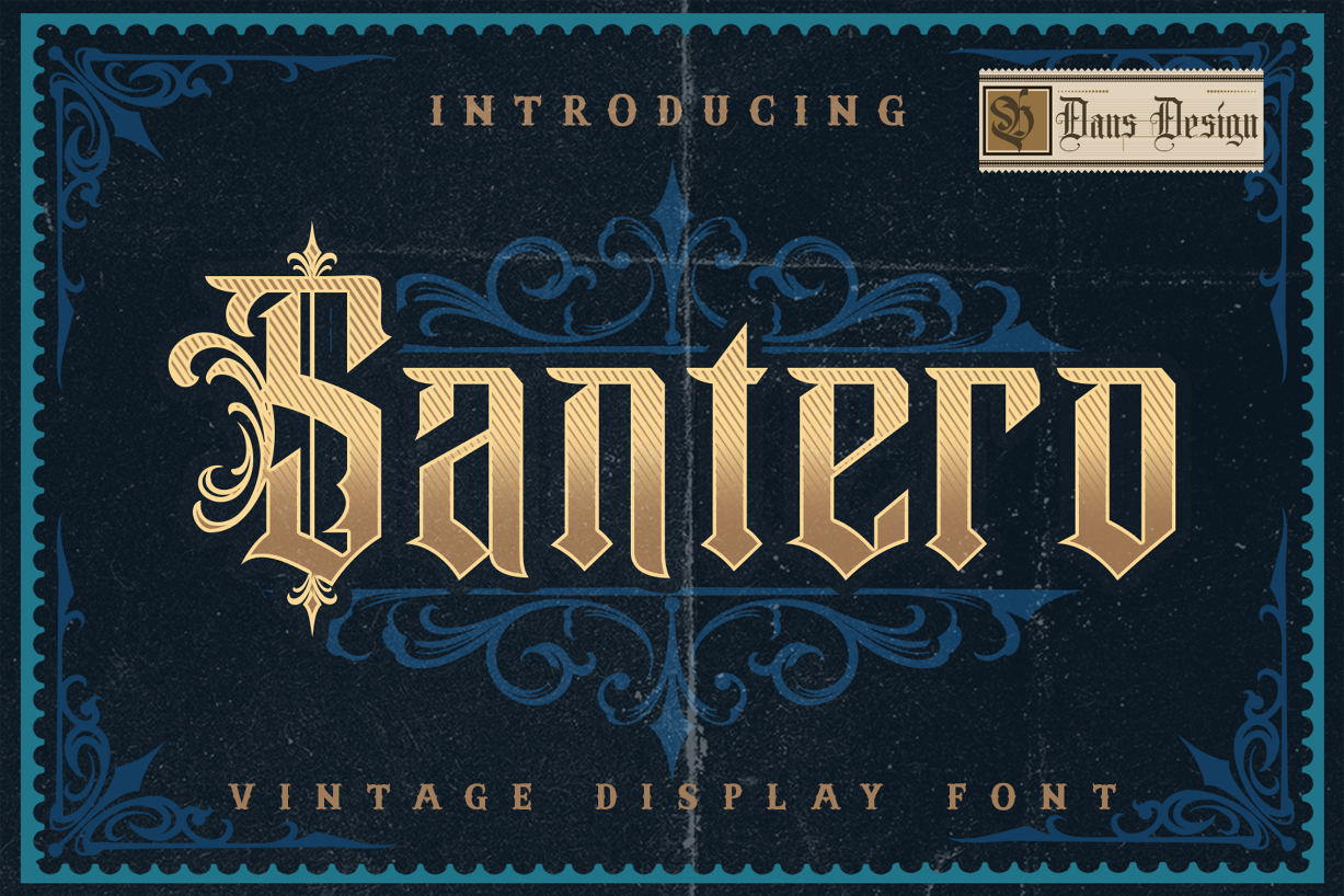 Santero Modern Font Poster 1