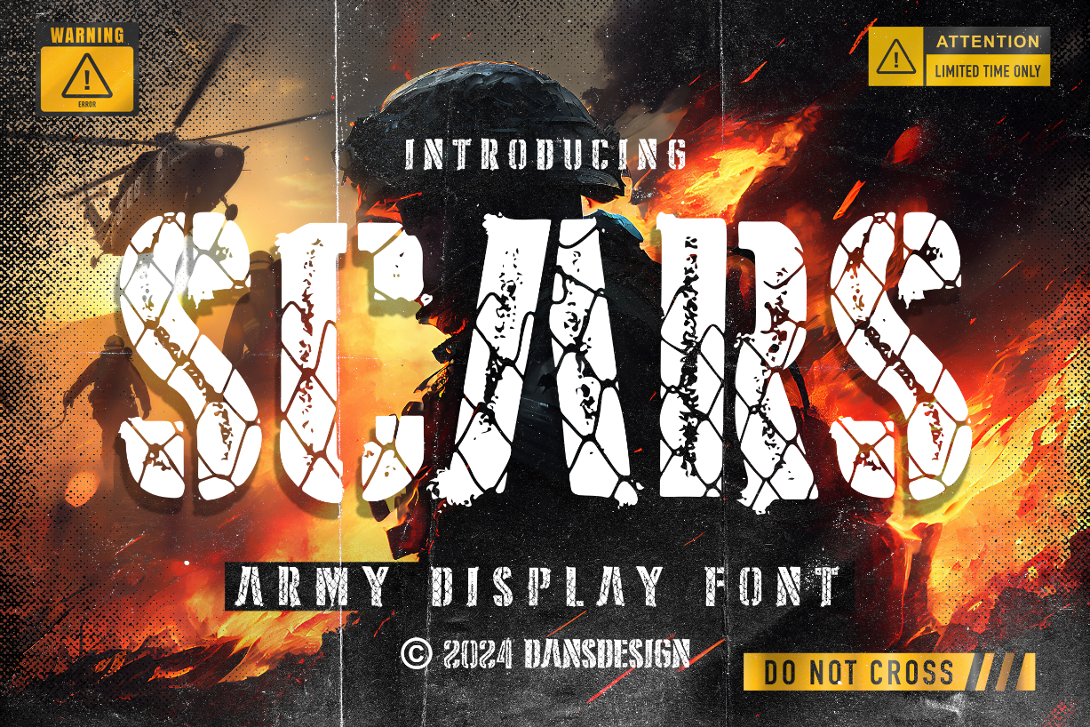 About Scars Font Poster 1