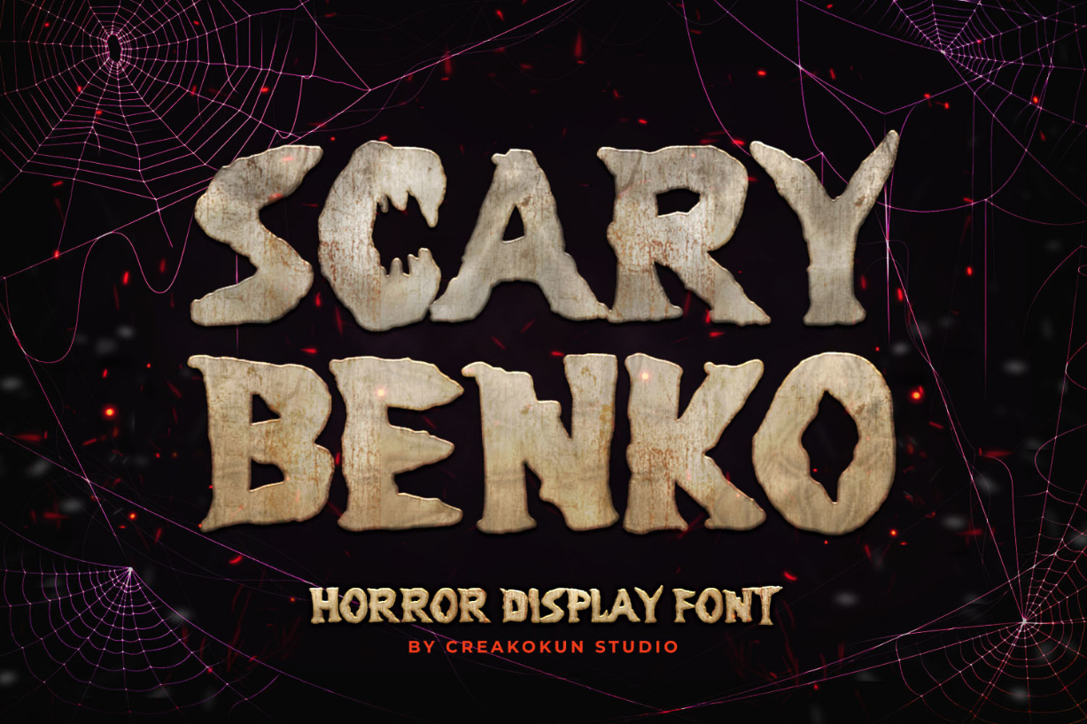 Scary Benko Font Poster 1