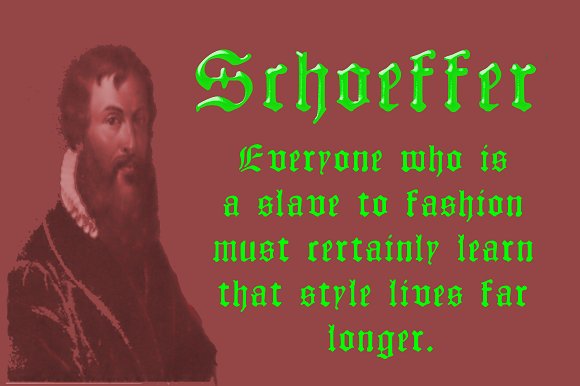 Schoeffer Font