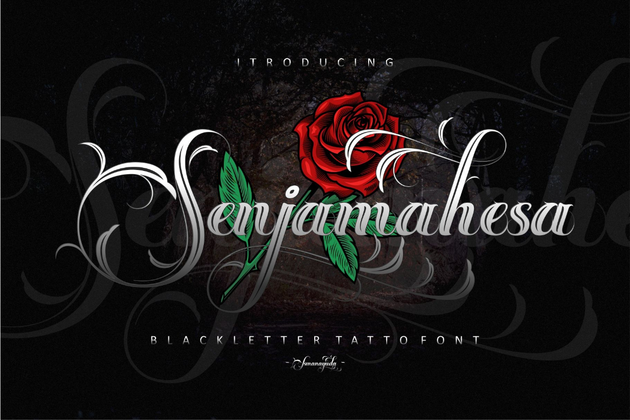 Senjamahesa Font Poster 1