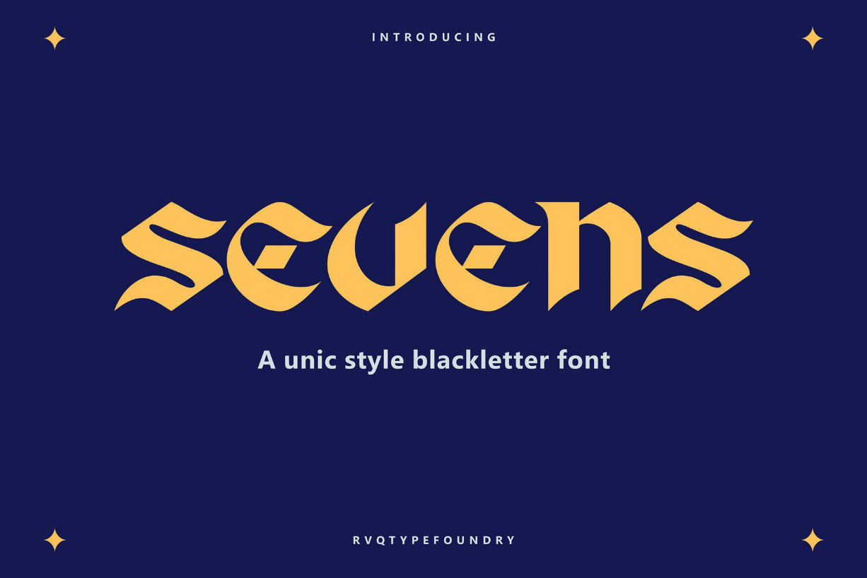 Sevens Font Poster 1