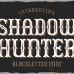 Shadow Hunter Font Poster 3