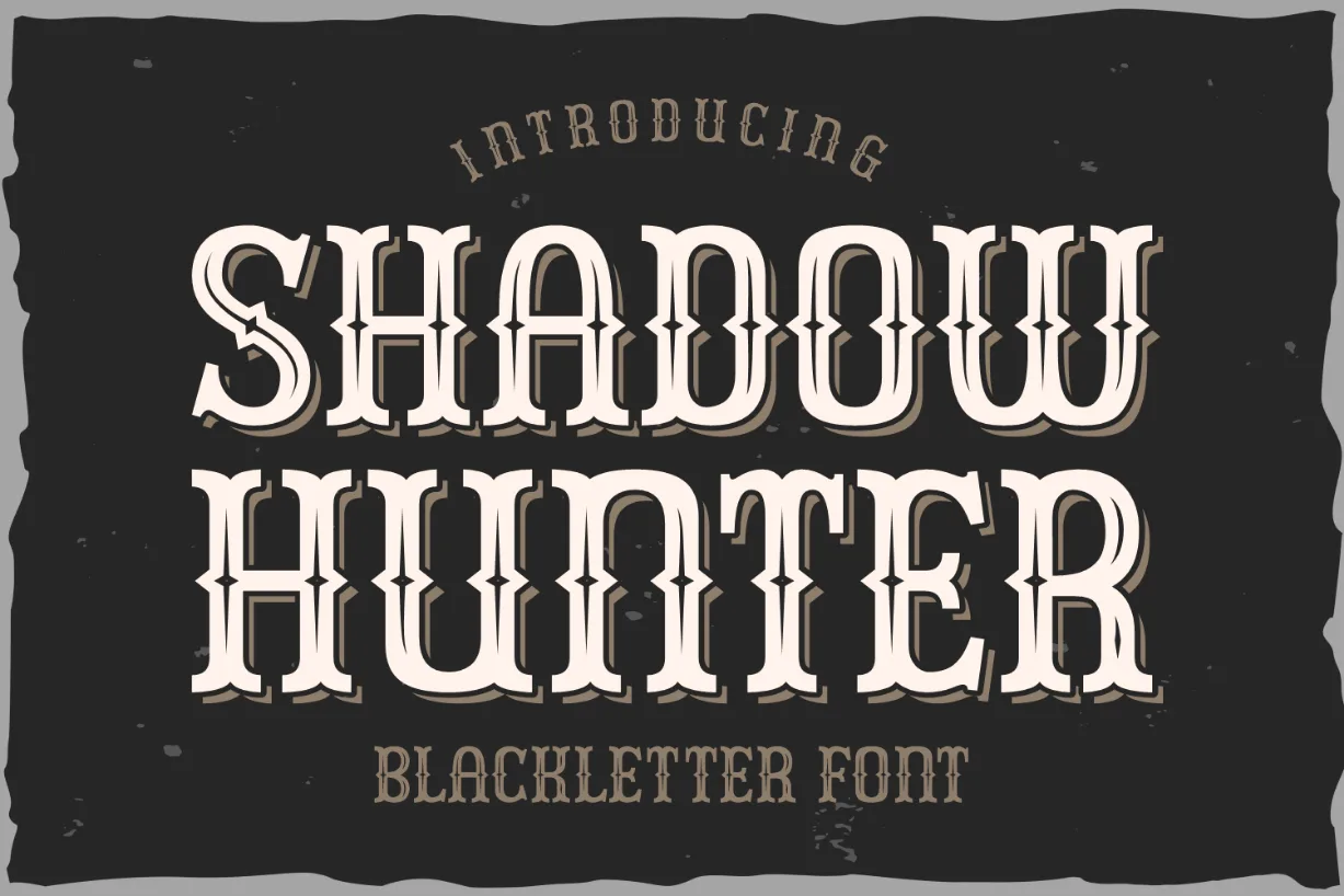 Shadow Hunter Font Shadow Hunter Font Poster 1