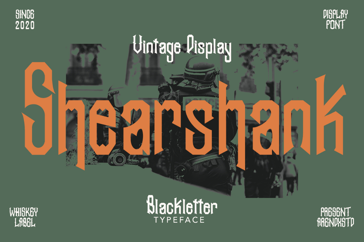 Shearshank Font Poster 1