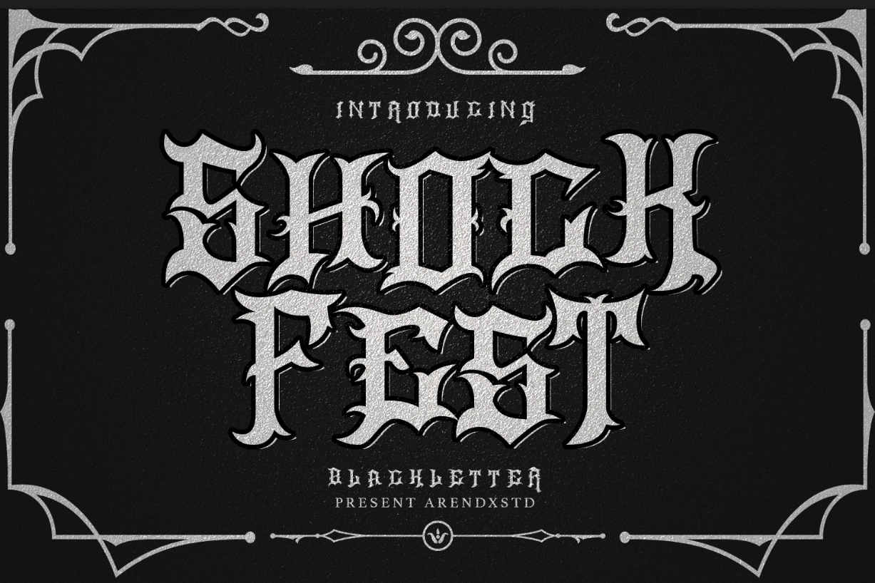 Shock Fest Font Poster 1