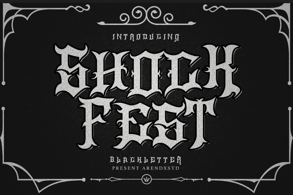 Shock Fest Font Shock Fest Font Poster 1