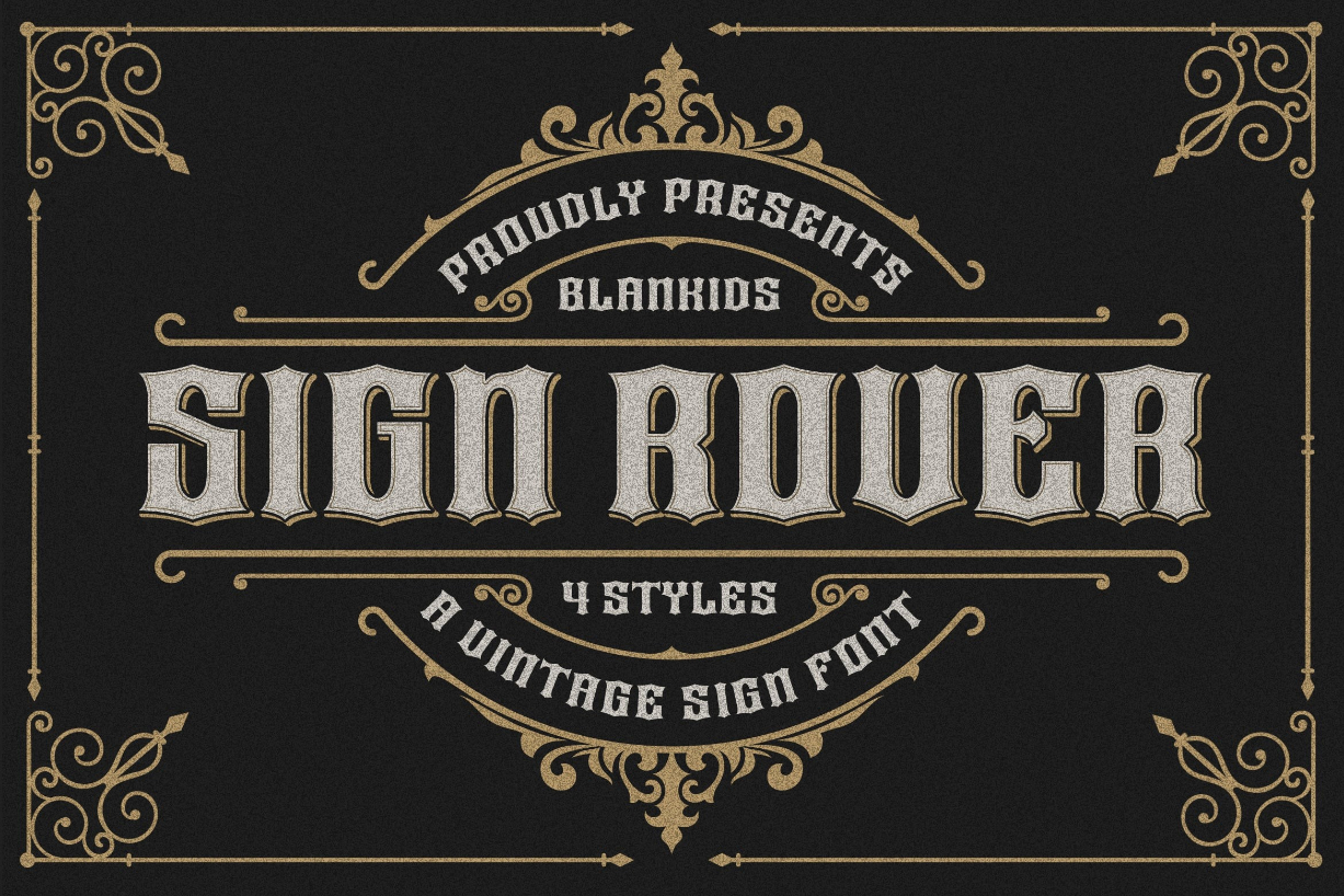 Sign Rover Font Poster 1
