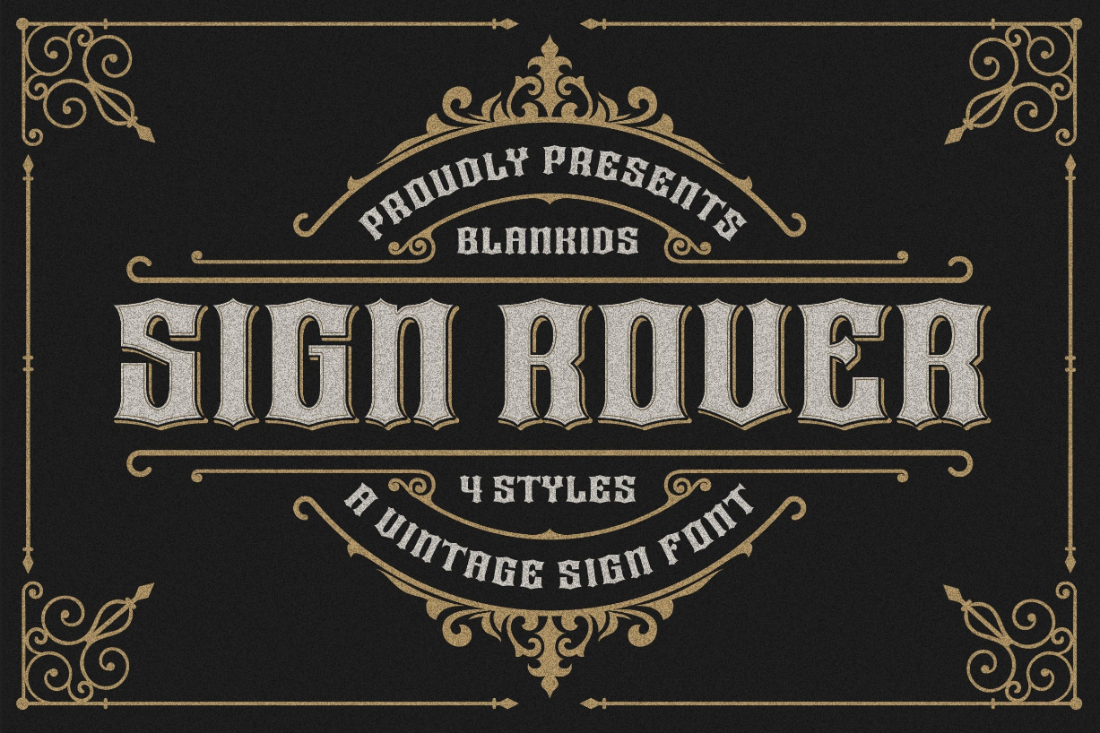 Sign Rover Font Poster 1