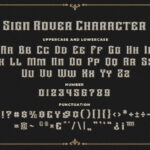 Sign Rover Font Poster 9