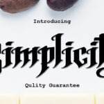 Simplicity Font Poster 3