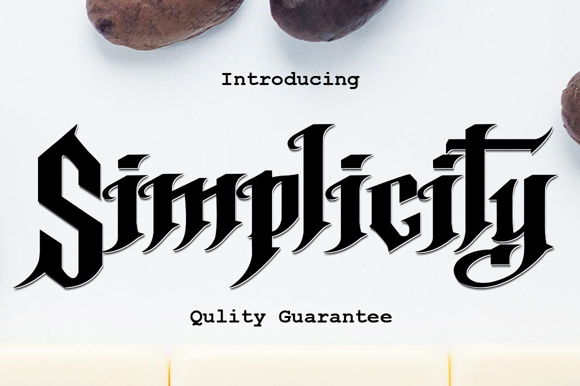 Simplicity Font Poster 1