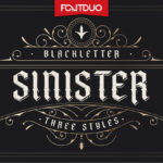 Sinister Font Poster 3