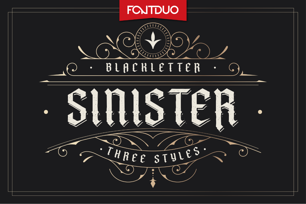 Sinister Font Poster 1