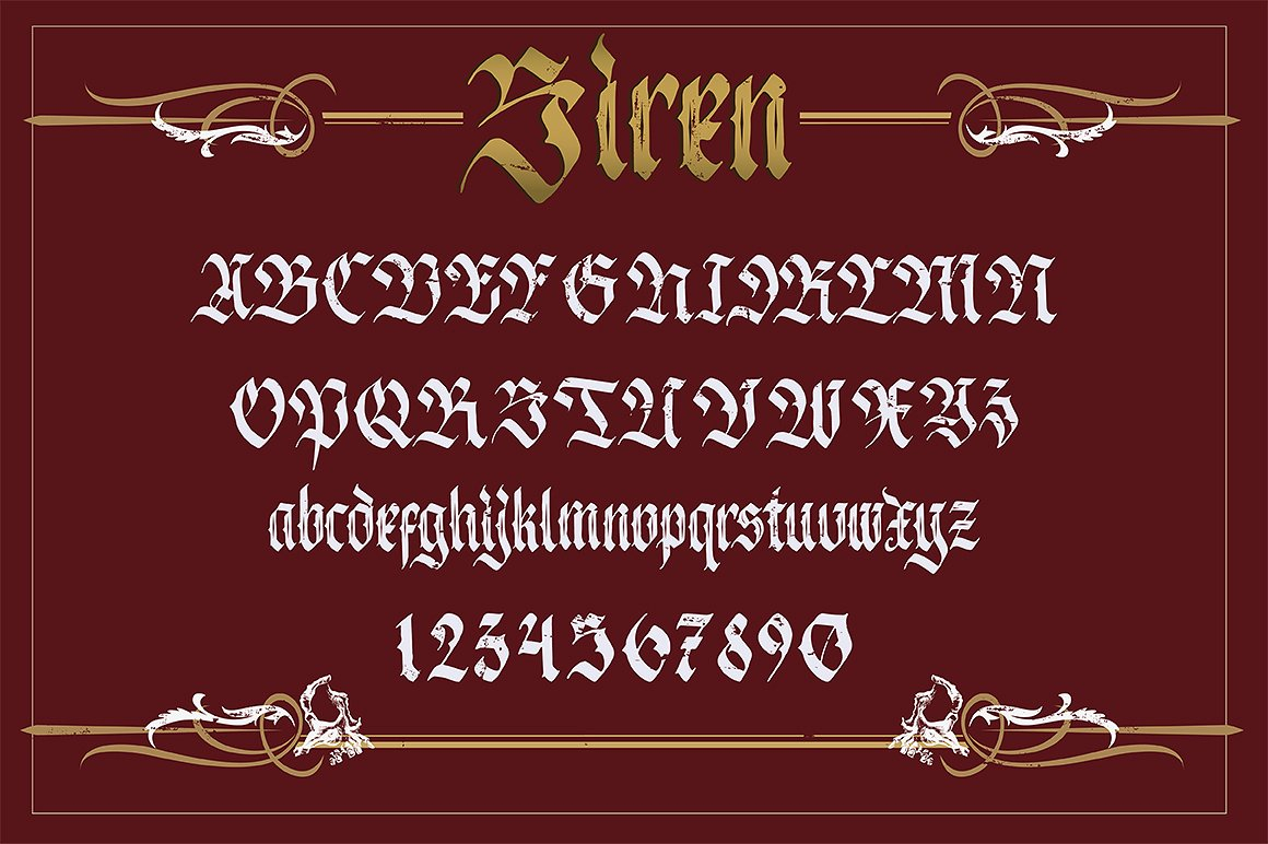 Siren Font Poster 1