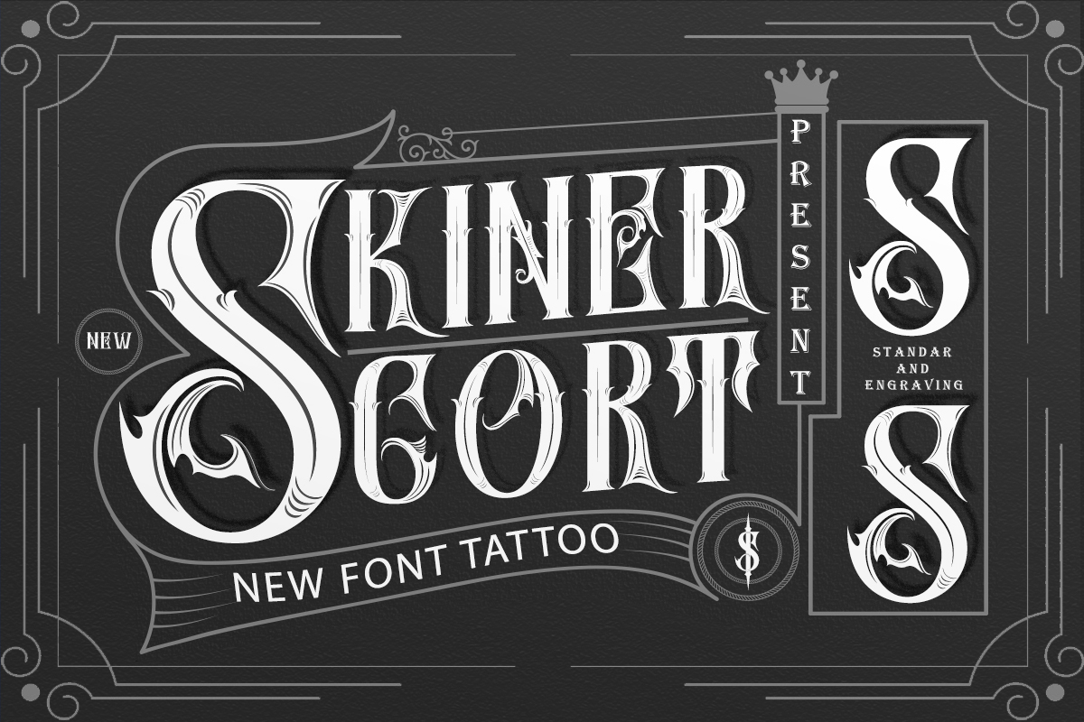 SkinerScort Font Poster 1