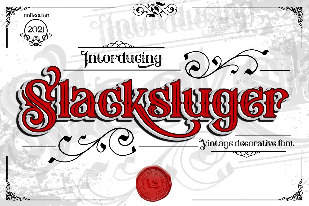 Slacksluger Font Slacksluger Font Poster 1