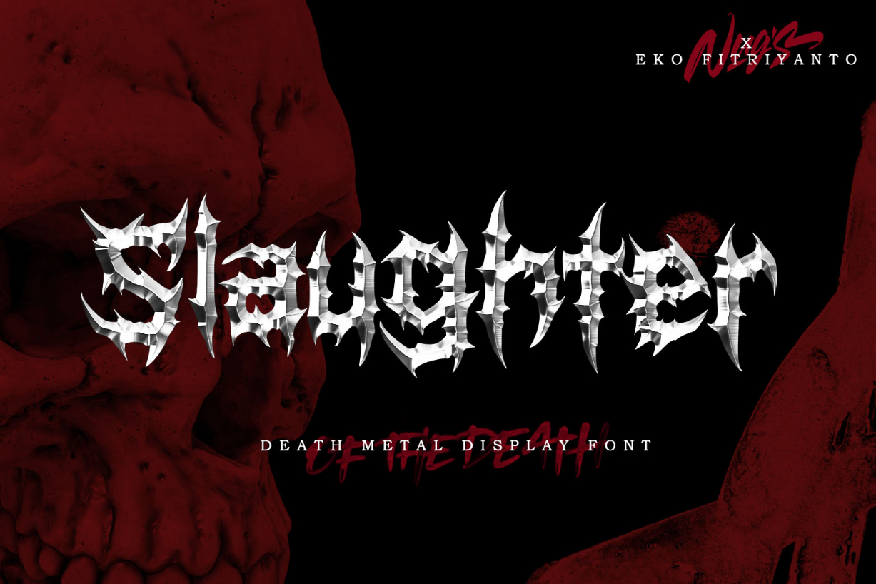 Slaughter Font Poster 1