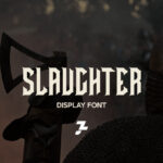 Slaughter Font Poster 3