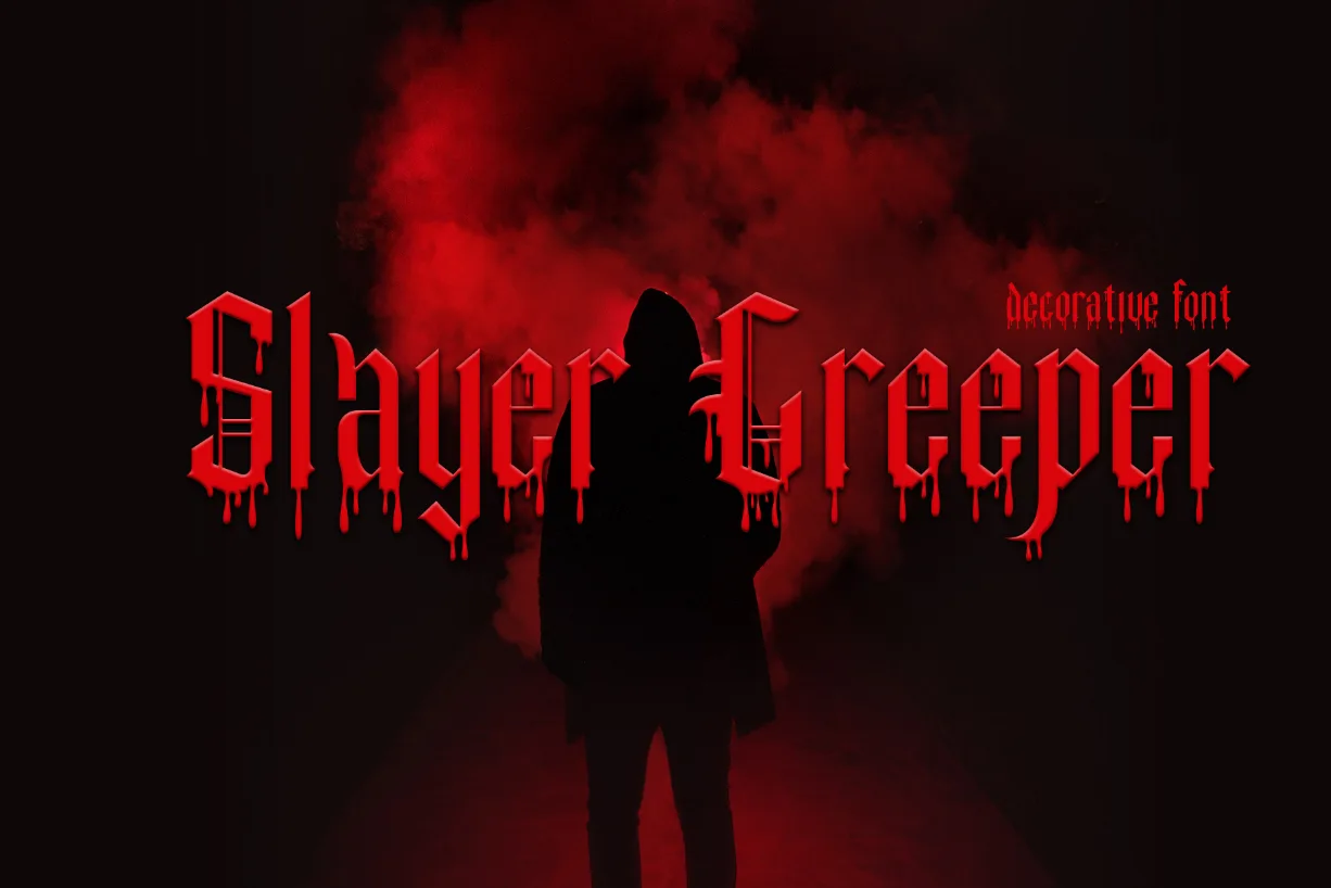 Slayer Creeper Font Slayer Creeper Font Poster 1